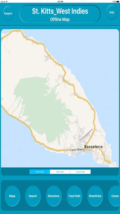 St. Kitts West Indies Offline City Maps Navigation