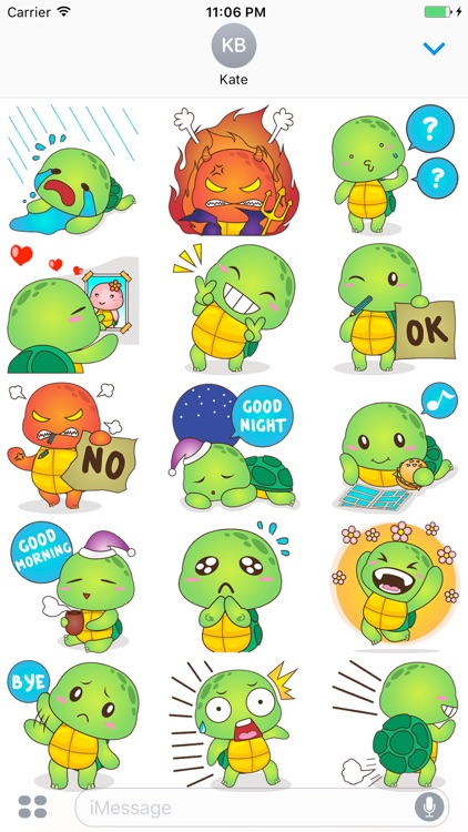 Rocky, The Funny Turtle Sticker