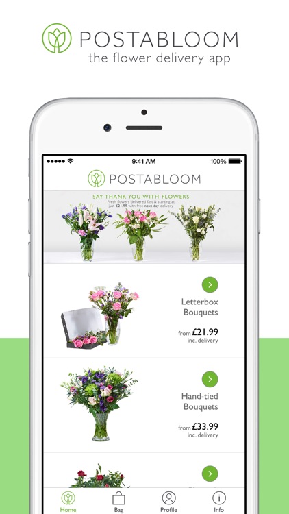 Postabloom: Fresh Flowers. Free UK Delivery screenshot-0