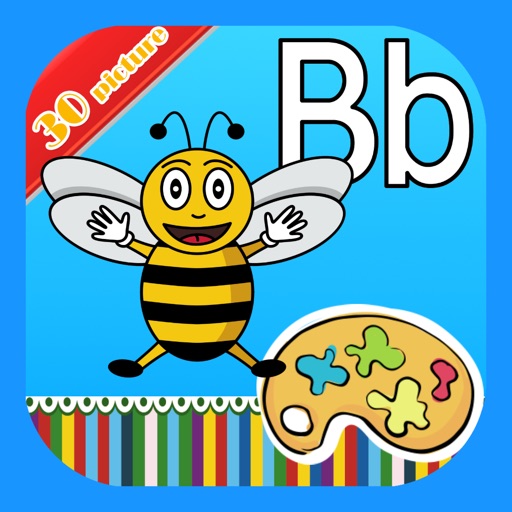 Alphabet word coloring:Coloring Page For Preschool iOS App