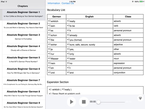 German Intermediate for iPad screenshot 3