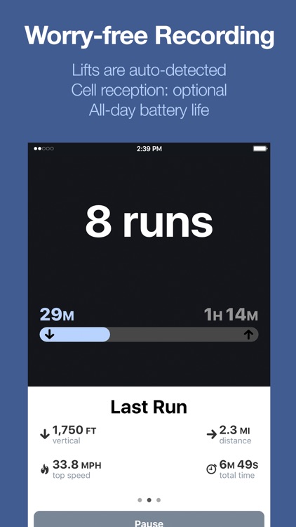 Slopes: Skiing & Snowboarding GPS Tracker screenshot-0