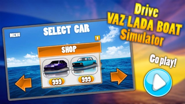 Drive VAZ LADA Boat Simulator