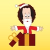 Richard Simmons Holiday Stickers