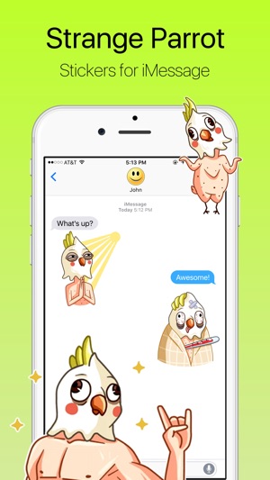 Strange and Funny Parrot Stickers(圖1)-速報App