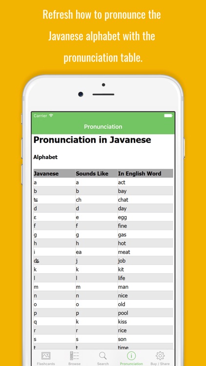 Javanese Flashcards with Pictures Lite