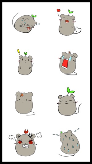 Grey Mousy Stickers(圖3)-速報App