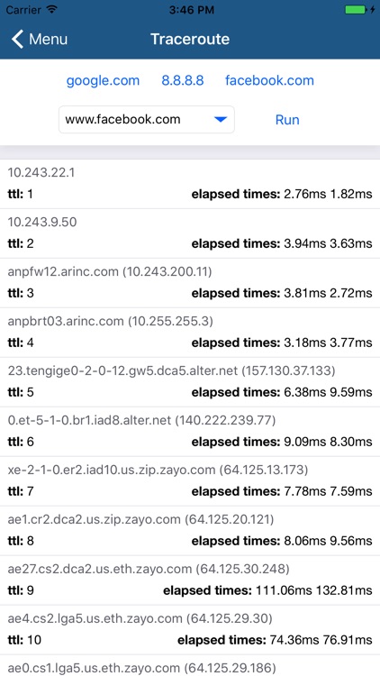 ARINCDirect Network Analyzer screenshot-3