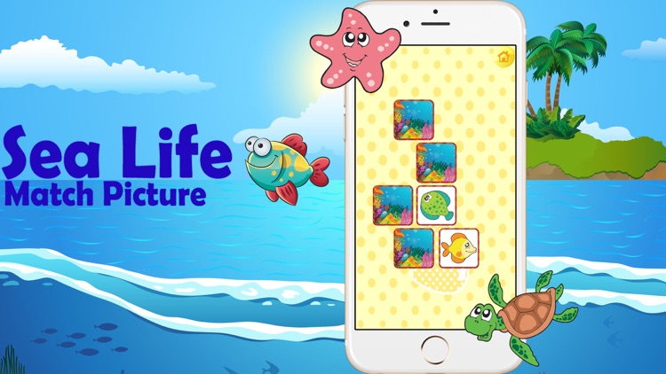 Kids Sea Life Match Picture