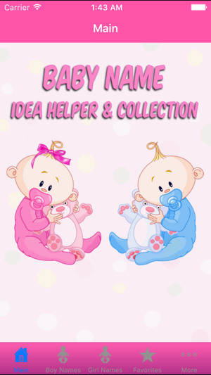 Baby Names - Idea Helper & Collection Up