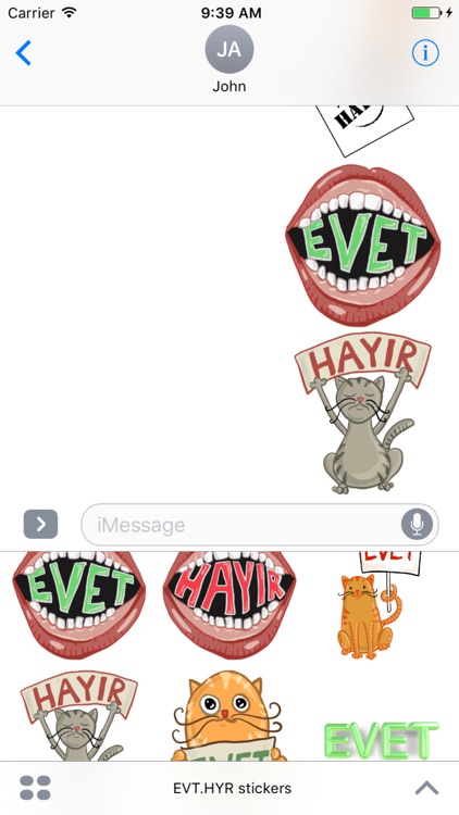 EvetHayır Stickers