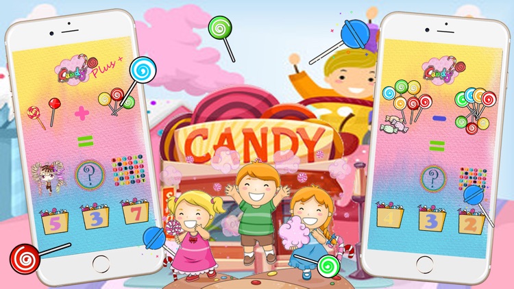 easy and fun learning math for kid from candy game