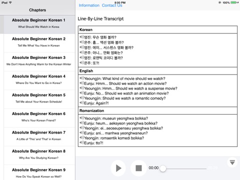 Korean Beginner Survival Phrases for iPad screenshot 2