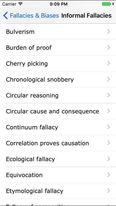 How to cancel & delete Fallacies and Biases from iphone & ipad 3