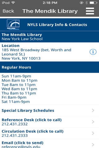 NYLS Mendik Mobile screenshot 4