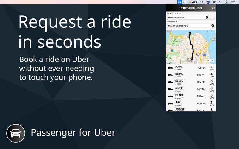 Passenger for Uber screenshot1