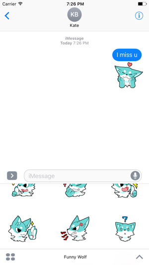 Funny Wolf Animated Sticker(圖1)-速報App