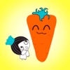 Big Carrot Stickers!