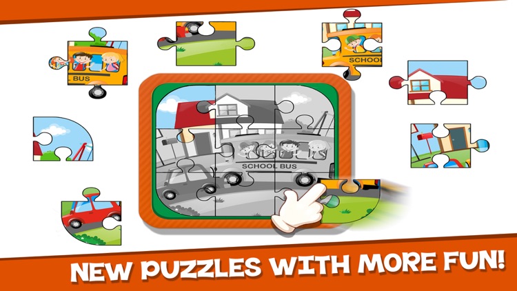 Car Games for kids - Cars Trains jigsaw Puzzles