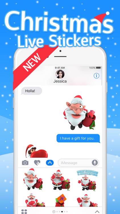 Christmas Stickers – live 3D emoji for iMessage