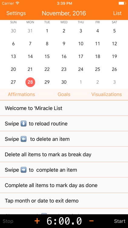 Miracle List Free - Morning routine tracker