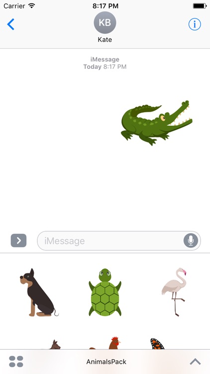 Animal Sticker Pack for Messaging