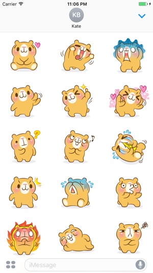 Nutmeg The Cute Bear Stickers(圖1)-速報App