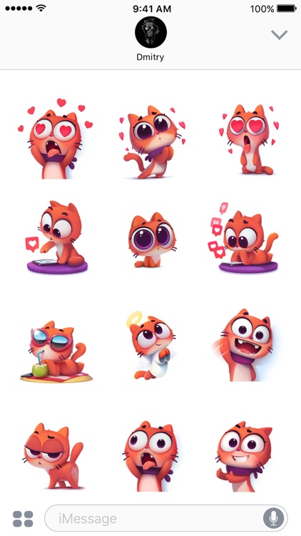 Taffy Cat in Love – Emoji & Stickers