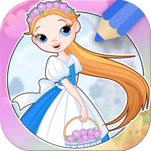 Cute Princess Coloring Book for Kids & Toddlers