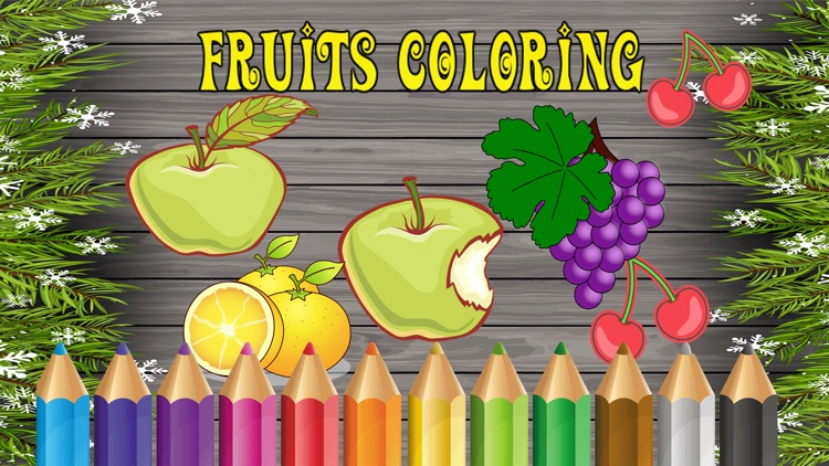 fruit coloring book pages