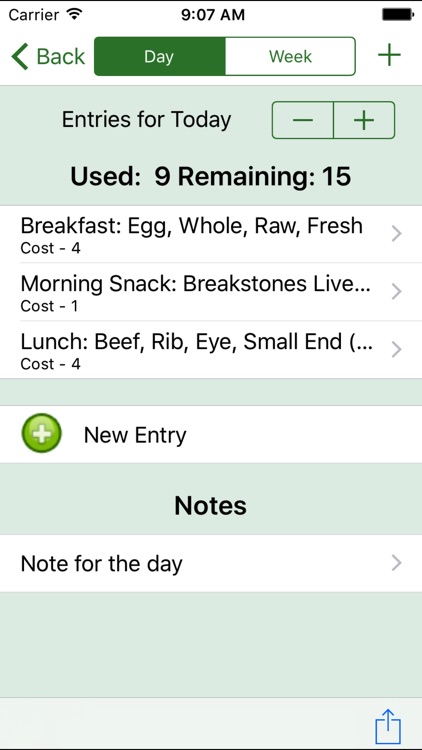 Daily Tracker for Weight Loss