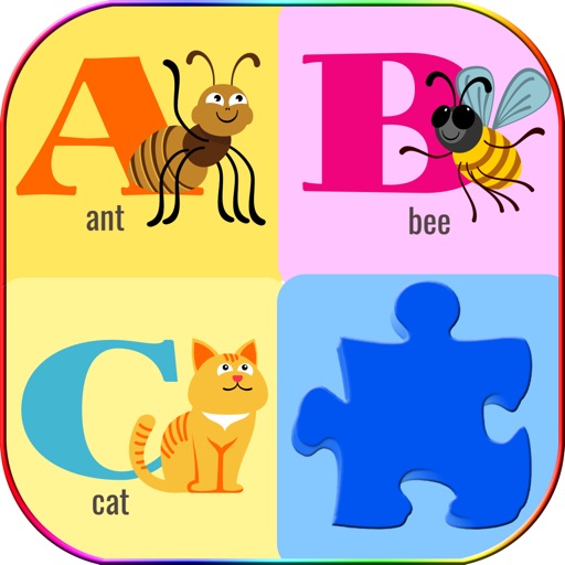 ABC Alphabet animals Jigsaw puzzle A-Z for kids Icon