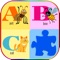 ABC Alphabet animals Jigsaw puzzle A-Z for kids