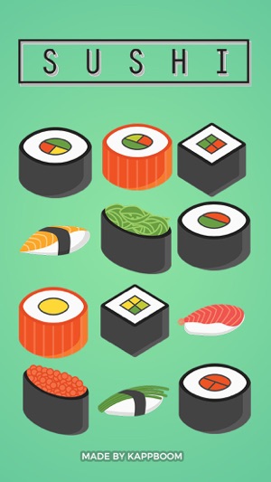 Sushi Pieces Stickers