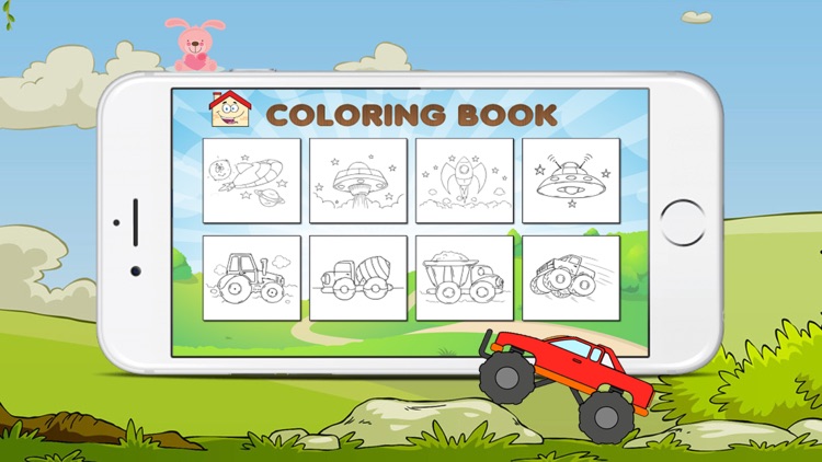 The Coloring Book of a car and animals for kids screenshot-4