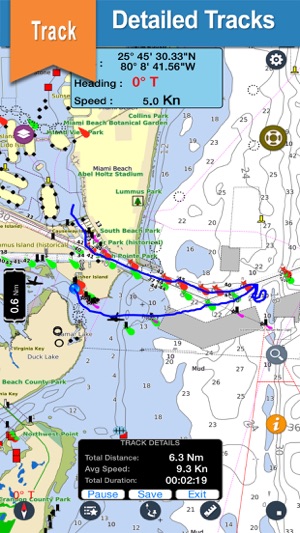 Louisiana gps offline nautical charts fo