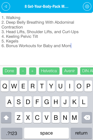 Post-Pregnancy Workouts - Diet & Exercise for Mom screenshot 4