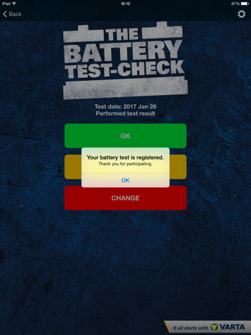 VARTA batteritest screenshot 3