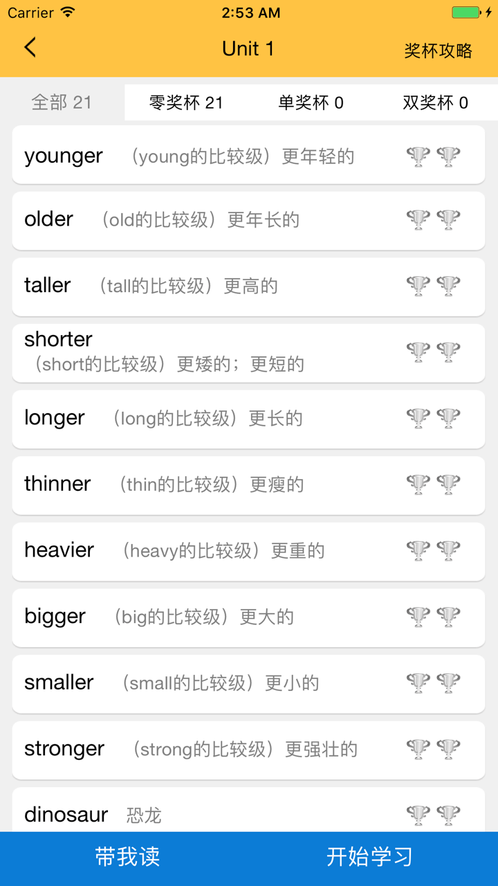 小学英语六年级下 screenshot 3
