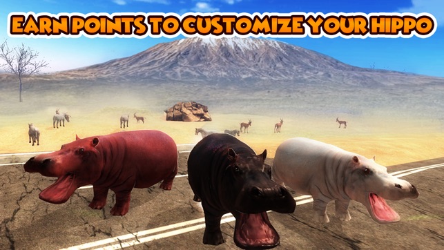 Hippo Wild Life Survival Simulator 3D(圖4)-速報App