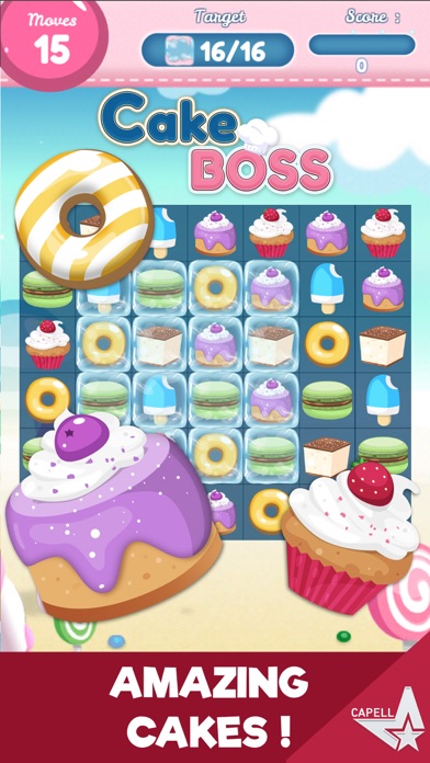 Cake Boss – Match Three Candy Jelly Puzzlerのおすすめ画像2