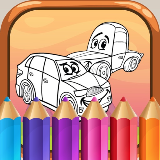 Free Coloring Book for Kids - Cartoon Car iOS App