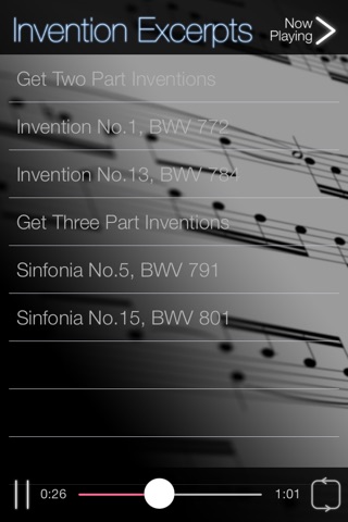 Bach, J. S. Invention Excerpts screenshot 3