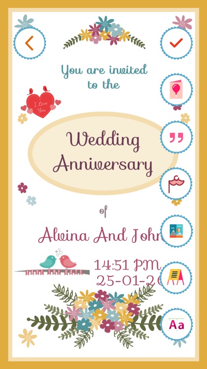 Anniversary Invitation Card Maker