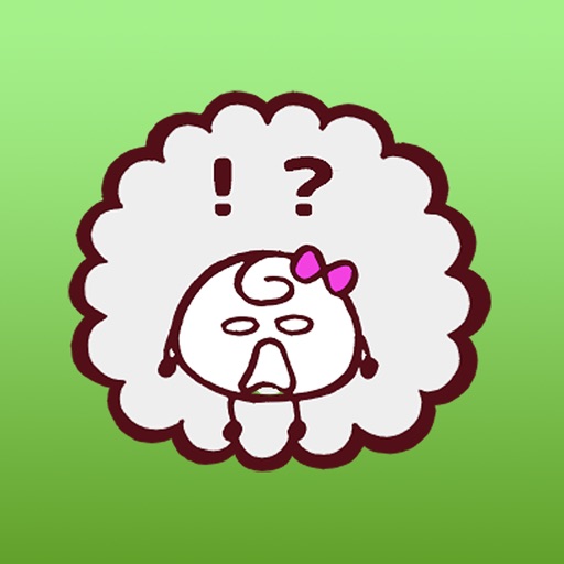 Tiki The Happy Egg Girl iMessage Stickers
