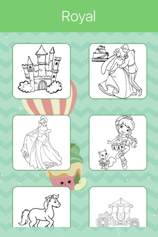 Royal & Princess Coloring Book for Girls. screenshot 3