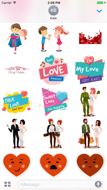 Love stickers pack