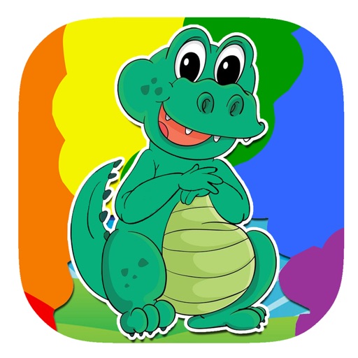 Crocodile Coloring Book Game Kids Icon