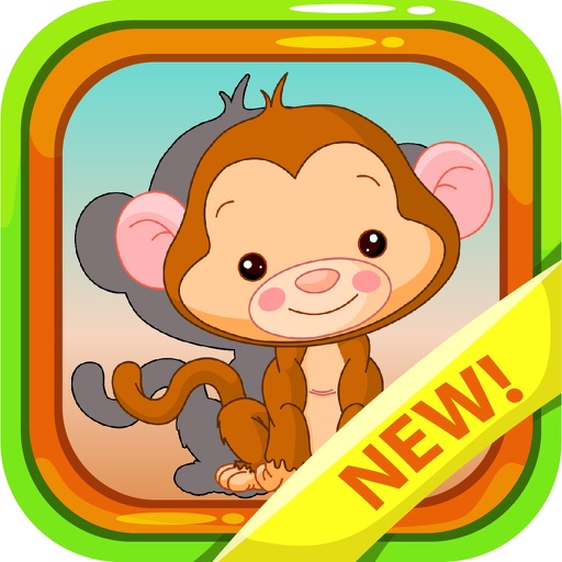 Educational animal with puzzle games icon