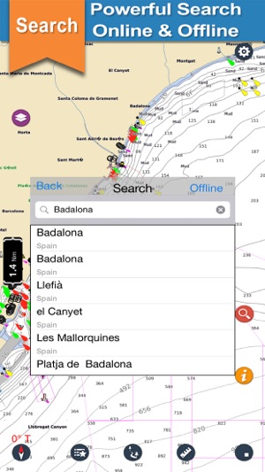 Catalonia boating Nautical offline sailing charts(圖3)-速報App